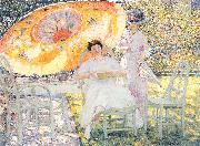 The Garden Parasol Frieseke, Frederick Carl